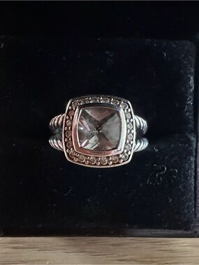 David Yurman Ring Sterling Silver light green